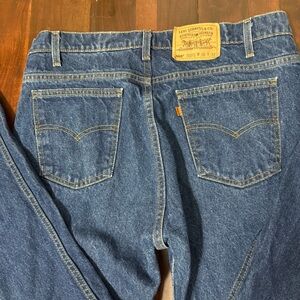 Vintage Levi 505 Jeans Men’s Size 38x32 Regular Fit Straight Leg 90s Orange Tab